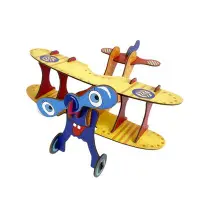 在飛比找Yahoo奇摩拍賣-7-11運費0元優惠優惠-熱賣 haffy嗨趣拼圖3d模型飛機拼圖兒童益智立體男女孩拼