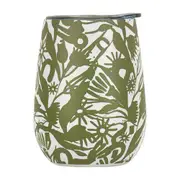 Annabel Trends 295ml Stainless Steel Wine Tumbler Double Walled Cup Abstract Gum