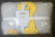 Pottery Barn Kids Sesame Street Quilt Full/Queen Gray Big Bird Elmo Cookie NWT