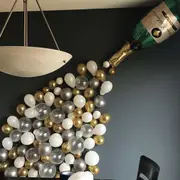 42PCS Champagne Balloon Set Party Supplies Green Gold White Garland Decoration