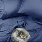 Sheraton Luxury Cotton Bamboo Fitted Bed Single Sheet/Pillowcase Set Deep Blue