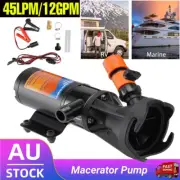 12V 45L/min Macerator Sewerage Waste Water Pump Self-priming Marine Caravan RV