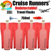 Cruise Ship Flask Kit Rum Runners Sneak Smuggle Alcohol Liquor Booze Plastic Bag
