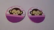 Pre Cut One Inch Bottle Cap Images CUTE MONKEY Free Shipping