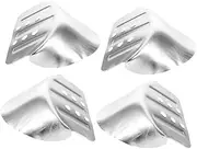 BESPORTBLE 2 Pairs Stilt Base Accessories Metal Heel Bracket Drywall Stilts Replacement Parts