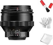 TTartisan 75mm F1.5 Full Frame Swirly Bokeh Lens, Compatible with M42 Mount Cameras