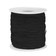Elastic Cord Stretchy String 0.8mm 109 Yards Black for Crafts