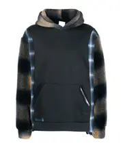 Splice pullover hoodie navy blue