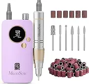MelodySusie Portable Nail Drill 30000 RPM,Professional Rechargeable Electric Nail File,SC320F Cordless Nail E File for Acrylic Nails Gel Polishing Removing,Efile Nail Kit for Manicure Salon,Purple
