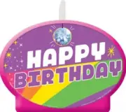 RAINBOW BUTTERFLY UNICORN KITTY CAKE CANDLE ~ Birthday Party Supplies Decoration