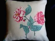 SANDERSON Camelia Blossom 100% Cotton Fabric Pillow Cushion Cover 14" #2