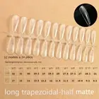 240PCS/BAG Full Cover Gelly Nail Tips Pre-shape Press on Nails For Women Beauty
