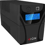 ION F11 650VA Line Interactive Tower UPS, Black