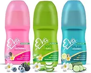 EVA Cyndicate Underarm Roll On Deodorant For Bright,Fresh & Smooth Underarms With Wild Berries,Aloe & Cucumber Flavor Alcohol & Aluminium Free For Women (25Ml, Pack Of 3)