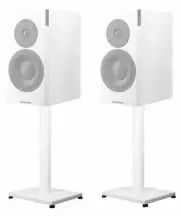 (2) White 29” Steel Stands For Dynaudio Focus 20 XD Bookshelf Speakers