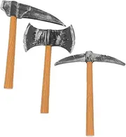 FELTECHELECTR 3pcs Dwarf Props Gnome Costume Accessories Foam Foam for Costumes Axe Prop Halloween Halloween Dwarf Accessories Hatchet Axe Stage Performance Plastic