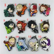 Anime Boku no Hero Academia rubber keychain KeyRing Race Straps