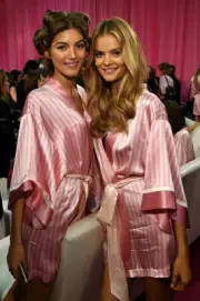 Valery Kaufman Kate Grigorieva are seen backstage before the 2015 - Old Photo 1