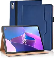 Case for Lenovo P11 Gen 2 11.5 Inch (TB350FU/TB350XU 2022) Premium PU Leather Adjustable Stand Tablet Cover with Hand Strap, Auto Sleep/Wake Shockproof Smart Case Lenovo Tab P11 Gen 3, Blue