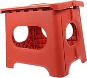 Portable Folding Stool Lightweight Collapsible Outdoor Step Stool for Camping Fishing and Hiking Compact Design with Handle