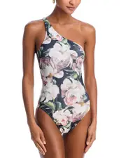 Norma Kamali One Shoulder One Piece Swimsuit