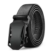 Men's Belt Faux Leather Belt Casual Belt Waist Belt Black 1# Black Iron Adjustable Plain Outdoor Daily