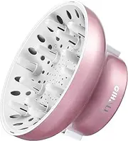 GIHALI Universal Hair Diffuser “Super Sturdy” 4.4-6.6cm for Natural Curly and Wavy Hair, Easy Install, Hair Dryer Attachment Fit for Travel (Rose Gold)