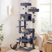 BEASTIE Cat Tree Tower Scratching Post Scratcher Condo House Furniture Grey 184