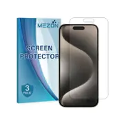 3 Pack MEZON iPhone 15 Pro Max (6.7") Anti-Glare Matte Film Screen Protectors