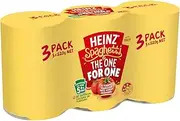 Heinz Spaghetti The One for Two Multipack Canned Pasta In Tomato Sauce Ready To Eat Family Multipack Tinned Spaghetti in Tomato Sauce 300g (Pack of 3)