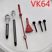 Metal Watch Hands Set Watch Pointers Assembly Parts for Quartz VK64 Movement