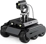 Waveshare UGV Rover Open-Source 6 Wheels 4WD AI Robot,Compatible with Raspberry Pi 4B, Dual Controllers, Comes with Pan-Tilt Module, PI4B-4GB NOT Included