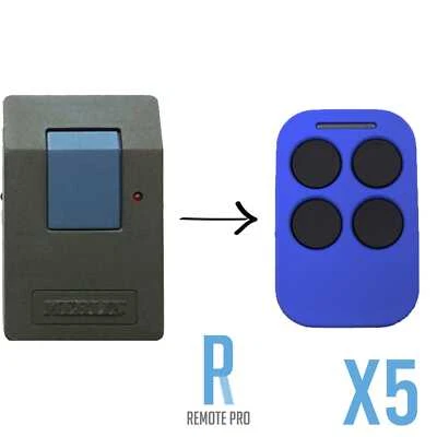 5 x Merlin Compatible Garage/Gate Cloning Remote M2200 303MHz