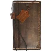 Genuine Leather case for Iphone 14 13 16E 15 16 Pro Max Wallet Dark Plus Stitch