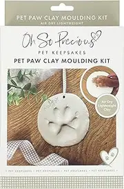 Clay Pet Paw Impression Kit | Clay Moulding Keepsake for Dogs & Cats | Easy-to-Use | Memorial, Puppy & Kitten Paw Prints | Air Drying Clay