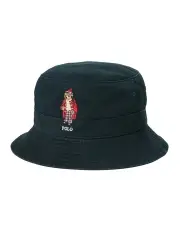 [Polo Ralph Lauren] Polo Bear Twill Bucket Hat in Black