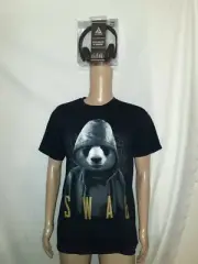 Panda SWAG Hipster Dope Fresh Suit & Tie Bear T-shirt Size Large