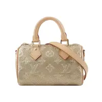 在飛比找博客來優惠-LV Monogram Nano Speedy 金屬色塗層帆