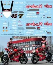 1/12 Decals for Ducati Panigale V4 Superbike 2020 Redding / Chaz Decal TBD759