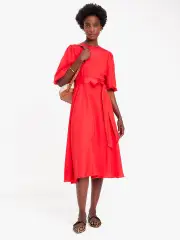 Silk-Blend Matinee Dress