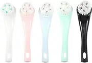DEARMAMY 5pcs Facial Cleansing Brush Soft Bristles Face Scrubbers for Face Brush Cleaner Random