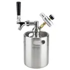 2L Mini Stainless Steel Keg With Faucet Pressurized Home Brewing Craft Beer GH