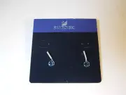 Swarovski® signed SWAN silver tone blue Crystals Earrings stud 5226276 org. $79