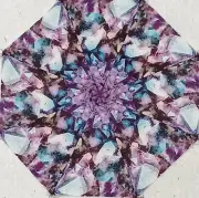 16 9.5" Amethyst Gemstones #1 Stack 'n Whack Quilt Blocks * Kaleidoscope