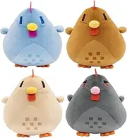 Animal Chicken Plush Doll Farming Hen Plushie Stuffed Soft Pillow Christmas, Grey