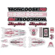 Mongoose - 2002 Stylist - for Yellow frame Decal set - old school bmx