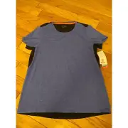 NWT Saucony, womens blue lightweight, athletic time trial short sleeve t-shirt S