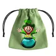 Q Workshop Lucky Pot of Gold Highly Collectible Premium Quality Dice Bag (Green)