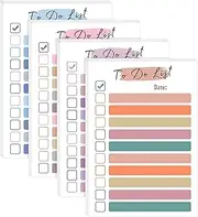 4 Packs to Do List Notepad, 240 Sheets Daily to Do List Sticky Notes 4x6Inches Memo Pad Pastel Candy Color Portable Planner for Coworkers Funny Office Gifts, 4 Cute Designs-2