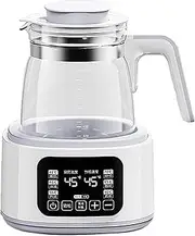 Smart Electric Kettle 1.3L - Quiet Boil & Fast Heating | LED Touch Screen Temperature Control | 72H Keep Warm | Borosilicate Glass Milk Warmer & Tea Pot | 360° Heating Base(White)